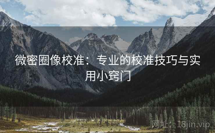 微密圈像校准：专业的校准技巧与实用小窍门