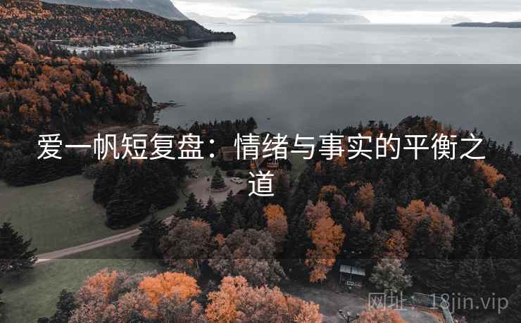 爱一帆短复盘：情绪与事实的平衡之道