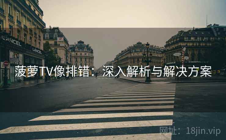 菠萝TV像排错:深入解析与解决方案 菠萝TV像排错:深入解析与解决方案